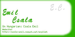 emil csala business card